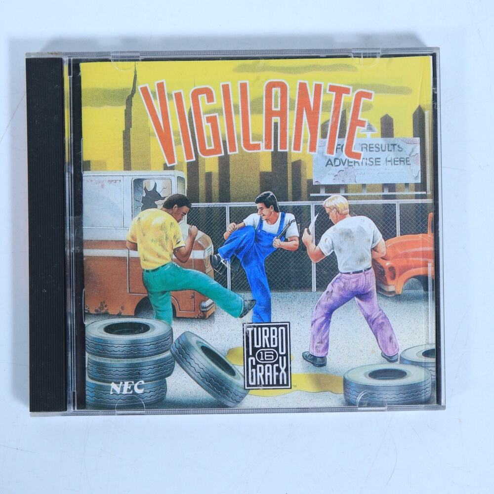 Vigilante (TurboGrafx 16, 1989) w/Case & Manual